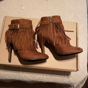 Bucco Celestina Fringe Booties